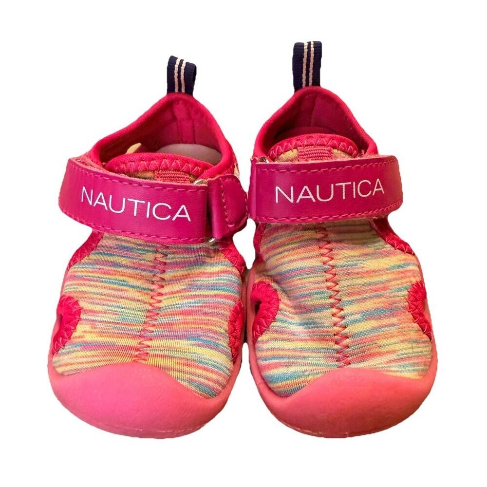Nautica Slip Resistant Pink Water Shoes Kids Girls Size 5 Beach Shoe